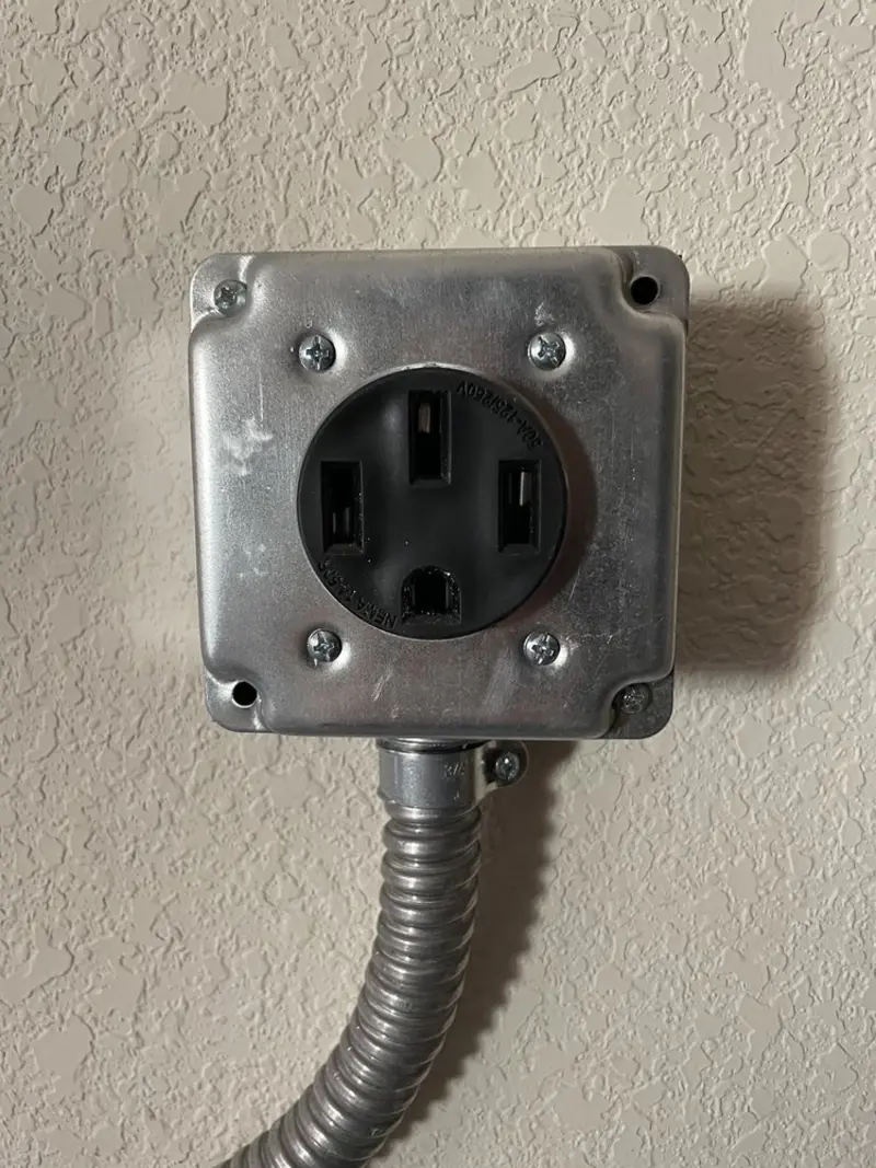 NEMA 14-50 outlet installed for Smart Home Electrical in Newnan